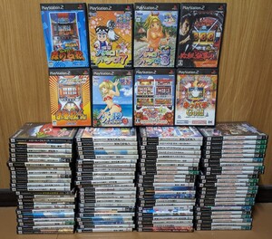 【ジャンク】【1円スタート】PS2 パチンコ パチスロ系ソフト統一 ゲームソフト 約100本 大量 まとめ売り パチパラ等 【A236】