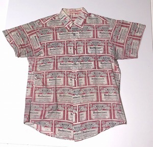 [USED] BUDWEISER BD SHORT SLEEVE SHIRTS M