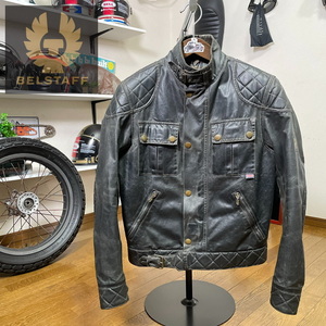 ☆BELSTAFF ベルスタッフ S.ICON スティーブ・マックイーン コレクション ワックスコットンジャケット ブラック/S（L相当）