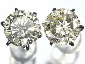 VIL12312【1円～】新品仕上【RK宝石】SI-1 GOOD 極上ダイヤモンド 特大1.014ct 1.000ct K18WG 超高級ピアス 一粒ダイヤ