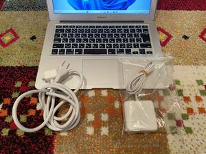 ★美品★ Apple MacBook Air A1466 2017 13-Inch Core i5-5350U Mem 8GB SSD 256GB Monterey + Windows11 Pro 23H2