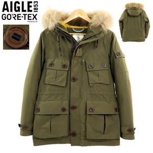 【H69】【極美品】【GORE-TEX】AIGLE エーグル ダウンジャケット ゴアテックス 2WAY サイズS