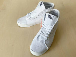 27.5cm 白 ホワイト バンズ スケハイ VANS SK8-HI True White US9.5/27.5cm VN000D5IW00