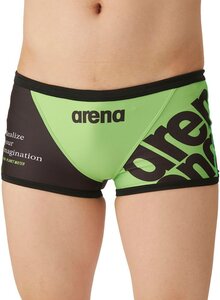 1614075-ARENA/メンズ 競泳トレーニング水着 スイムスパッツ ショートレッグ 水泳 練習用/S