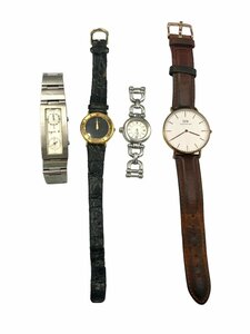 ブランドウォッチ 4点まとめ売り GUCCI Daniel Wellington agnes.b SEIKO レディース 腕時計 電池切れ ジャンク品 EX8/6H5/W7W/6U8