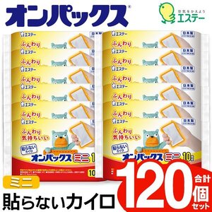 カイロ 貼らない ミニサイズ 12袋セット 120枚入り お出掛け アウトドア 寒さ対策 使い捨て あったか 送料無料- 60N◇ 貼らないミニ120枚