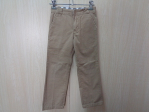 305◆DICKIES KIDS TCツイル ワークパンツ◆ディッキーズ size120 子供服 キッズ KE6244 ベージュ ポリコットン混紡 5ポケット ボトムス5G 