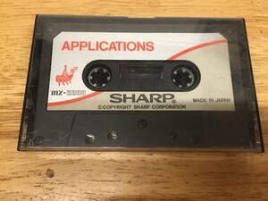 SHARP MZ-2200 カセットテープ　APPLICATIONS