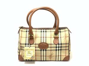 バーバリー Burberry ミニボストンバック チェック柄 タグ付き_0JJ_B1008-J005