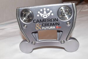 ☆中古☆タイトリスト CAMERON&CROWN FUTURA 6M パター ☆33インチ☆マレット型☆スチール☆右利き☆ヘッドカバー付き