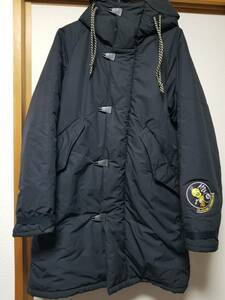 【超名作】NEXUSVII OMEGA JACKET LONG【ネクサスセブンオメガジャケットロング】サイズ46 M ブラック BLACK 黒 防寒フライトジャケット