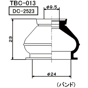 ミヤコ製　タイロッドエンドブーツ　エブリィ（ＤＡ６２－６４）