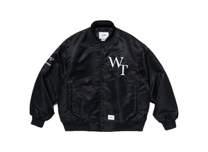 WTAPS 23AW TEAM JACKET BLACK 黒M 新品 DESIGN BENCH MA スタジャン ダブルタップス