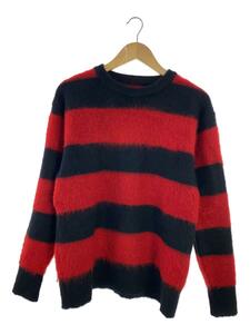 JOE McCOY◆MC19102 JM MOHAIR STRIPE SWEATER/モヘアニットセーター/M/レッド/ボーダー//