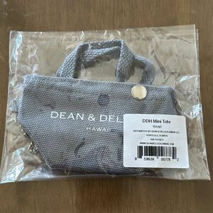 ハワイ DEAN&DELUCA ディーンアンドデルーカ ミニトート チャーム グレー プレゼント ギフト ショッパー エコバッグ トートバッグ 新品