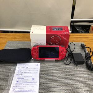 ソニー プレイステーションポータブル SONY PSP-3000 PlayStation Portable ラディアントレッド 箱 充電器付 PSP