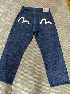 EVISU エヴィス　ペイズリー柄パンツ　W31 Lot2501