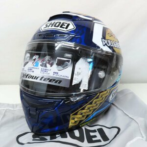 【美品】【限定モデル】SHOEI ショウエイ X-Fourteen MARQUEZ MOTEGI3 フルフェイスヘルメット Mサイズ X-14 マルケス モテギ3 バイク 二輪