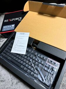 美品 キートップカスタム Topre REALFORCE TKL S テンキーレス キーボード R2TLS-JP4-BK 東プレ リアルフォース 静音 昇華印刷