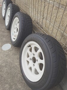 ENKEI エンケイ m18j PCD100 4穴 4H アドバン ネオバ ADVAN NEOVA 175/60R13付き ＋32 ＋38 各2本