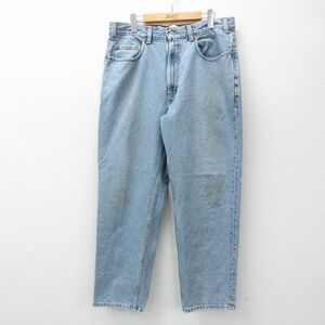 W36/古着 ギャップ GAP ジーンズ メンズ 00s コットン 紺 ネイビー デニム 24nov21 中古 ボトムス ジーパン Gパン ロング パンツ