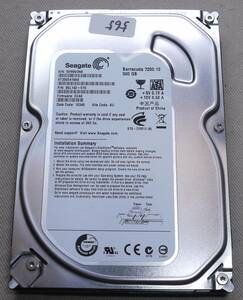 seagate　ST3500418AS 500GB SATA エラーなし　565