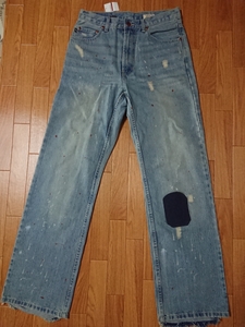 新品 HOLLISTER リメイク　デニムパンツ 30inc ホリスター アバクロンビー アメリカン イーグル Abercrombie ＆ Fitch American Eagle