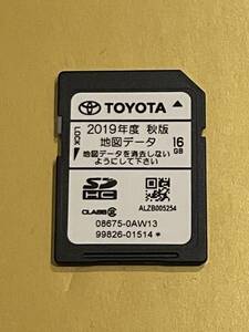 2019年秋版☆トヨタ純正ナビ☆ SDカード　NSZT-W62G NSZT-Y62G 16GB 地図SD 08675-0AW13