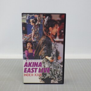 中森明菜 イースト・ライブ インデックス23(全24曲収録) VHS/歌詞カード付/昭和アイドル/ビデオテープ　P