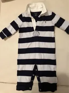 Ralph Lauren ストライプロンパース 6M