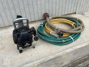 動作確認済み。工進 HIDELS PUMP KR-25S エンジンポンプ ホース、吸管付き