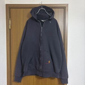 訳あり ジップ破損 80s 90s carhartt カーハート ジップ パーカー 表記2XL フェード vintage ヴィンテージ フルジップ