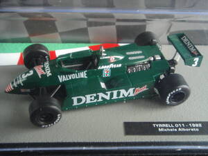 1/43 ティレル 011 1982年 M.アルボレート タイレル TYRRELL Michele Alboreto IXO社製 ダイキャスト・メタル