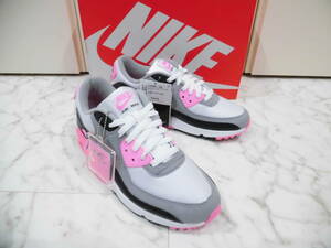 【新品未使用品タグ箱付】 W NIKE AIR MAX 90 ナイキ ウィメンズ エア マックス 90 27.0㎝ US10 CD0490-102 WHITE GREY ROSE BLACK 27㎝