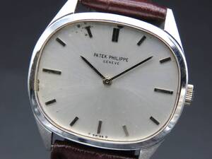 1円稼動 PatekPhilippe パテックフィリップ 3545 ゴールデンエリプス 18金 WG 金無垢 総重量36.4g 手巻 Cal.23-300PM メンズ時計 SSCLG1105