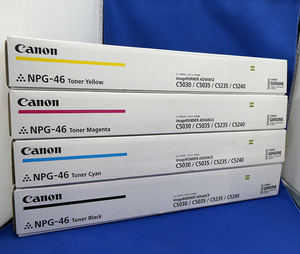 【canon】キャノン　純正トナーカートリッジ　NPG-46　4色セット　新品未開封品