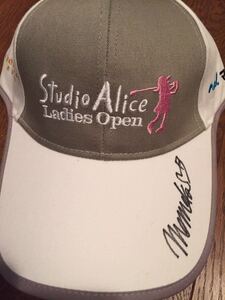 LPGA 三浦桃香 直筆サイン入り2018スタジオアリスレディスオープン大会記念キャップ 新品