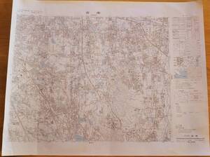 昭和49年国土地理院古市地図　近畿日本鉄道長野線南大阪線南海鉄道高野線泉北高速鉄道等路線一部・富士車両工場富田林市PL教団本部等羽曳野