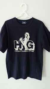 ヒステリックグラマー HYSTERIC GLAMOUR Tシャツ 黒　ブラック　サイズＳ　送料無料