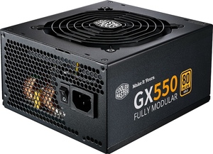 電源ユニット Cooler Master GX550 GOLD FULL MODULAR 耐久性 静音冷却ファン 高温耐性