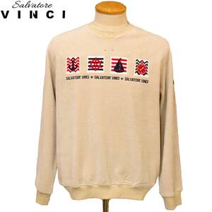 ★VINCI★SALE トレーナー【ベージュLL】秋冬モデル 25650129 ビンチ