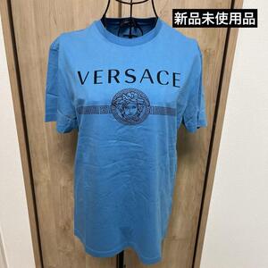 新品未使用品 VERSACE Tシャツ　ブルー　ヴェルサーチ サイズ : S