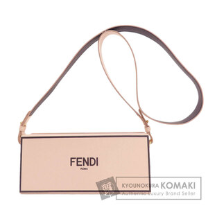 FENDI フェンディ ロゴ ボックスショルダー ショルダーバッグ カーフ レディース 中古