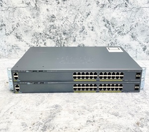 2265//Cisco スイッチ/Catalyst 2960-Xシリーズ/WS-C2960X-24TS-LL 2台セット