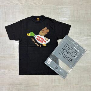 未使用 HUMAN MADE ヒューマンメイド x KAWS カウズ DUCK T-SHIRT TEE DRY ALLS XX22TE004 ダック Tシャツ BLACK ブラック サイズ S 610