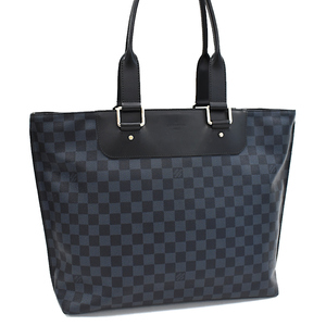 1点限定 ルイヴィトン カバヴォワヤージュ トートバッグ N41397 ダミエ コバルト ブルー ブラック LOUIS VUITTON