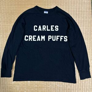 ダブルワークス warehouse バクプリ入り ラグラン ロンTシャツ 黒M レア 長袖 ウエアハウス