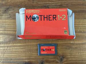 ネコD GBA ゲームボーイアドバンス MOTHER 1+2 ソフト カセット ※ジャンク 動作未確認 説明書無し 箱破れなど有