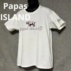 PAPAS パパス Papas ISLAND Tシャツ　プリントTシャツ　M