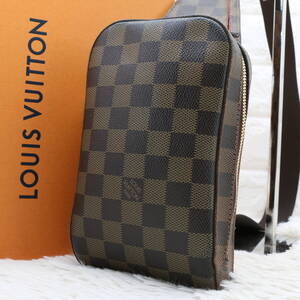 LOUIS VUITTON ルイヴィトン ダミエ エベヌ ジェロニモス ボディバッグ ショルダーバッグ N51994 斜め掛け ウエストバッグ PVC メンズ